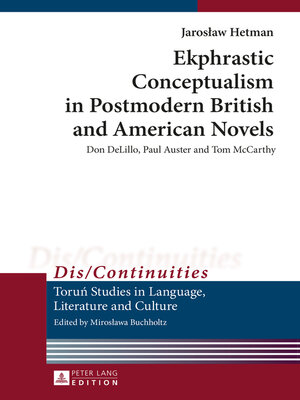 cover image of Ekphrastic Conceptualism in Postmodern British and American Novels